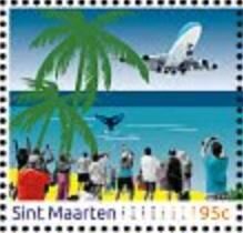 Stamp, The Friendly Island, Sint Maarten,  , Aircraft