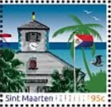 Stamp, The Friendly Island, Sint Maarten,  