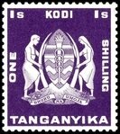 Stamp, Coat of Arms of Tanganyika, Tanganyika,  , Coats of Arms