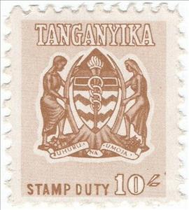 Stamp, Coat of Arms of Tanganyika, Tanganyika,  , Coats of Arms