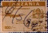 Stamp, Boeing 747, airport and coat of arms of Tanganyika, Tanzania,  , Aircraft, Airports, Aviation, Coats of Arms