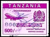Boeing 747, airport and coat of arms of Tanganyika