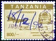 Boeing 747, airport and coat of arms of Tanganyika