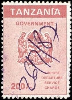 Stamp, Coat of arms of Tanganyika, Tanzania,  , Airports, Coats of Arms