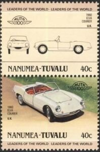 Se-tenant, Elva Courier, Tuvalu, Nanumea,  , Cars, Vehicles