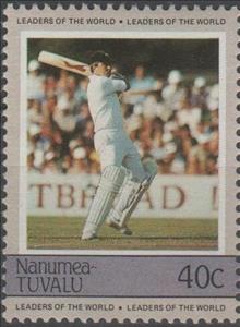 Stamp, G.B. Stevenson, Tuvalu, Nanumea,  , Cricket, Sports