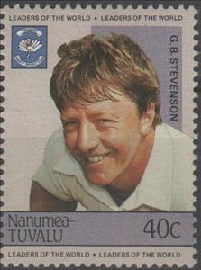 Stamp, G.B. Stevenson, Tuvalu, Nanumea,  , Cricket, Sports