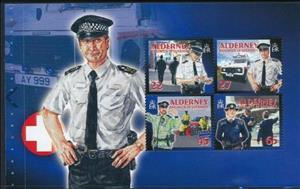 Booklet Pane, Alderney Police, Alderney,  , Cars, Police