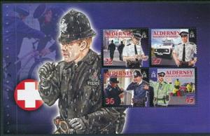 Booklet Pane, Alderney Police, Alderney,  , Cars, Police