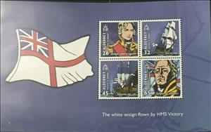 Booklet Pane, Bicentenary of the Battle of Trafalgar, Alderney,  , Admirals, Battle, Famous People, Naval Battles, Sailing Ships, Ships