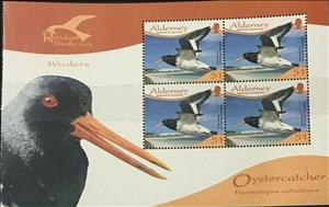 Booklet Pane, Eurasian Oystercatcher (Haematopus ostralegus), Alderney,  , Animals (Fauna), Birds