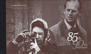 Booklet, Queen Elizabeth II and Prince Philip, Alderney,  , Famous People, Heads of State, Princes, Queens, Royalty, Women