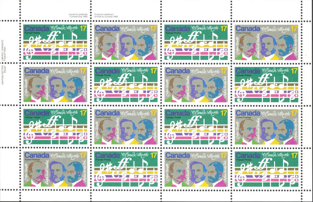 O Canada National Song - Opening bars, Composers
