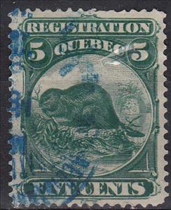 Stamp, North American Beaver (Castor canadensis), Canada,  , Animals (Fauna), Beavers