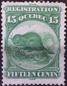 Stamp, North American Beaver (Castor canadensis), Canada,  , Animals (Fauna), Beavers
