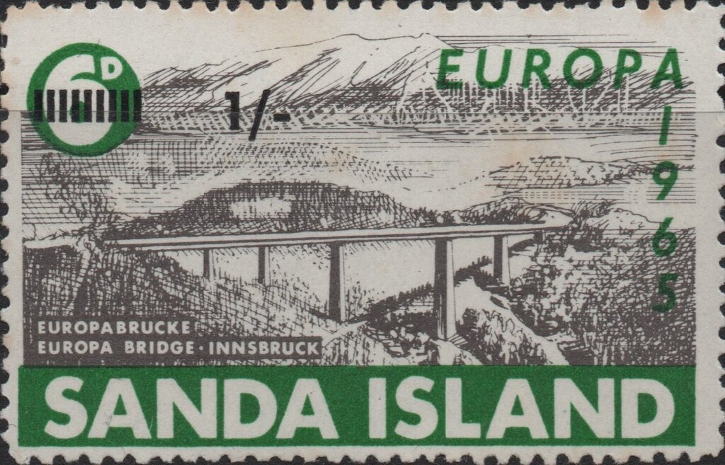 Europa 1965 (1/- on 6d), Europa Bridge, Austria