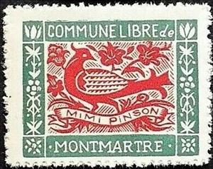 Stamp, Mimi Pinson, Cinderellas,  , Birds, Stylized Animals