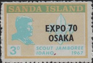 Stamp, Osaka Expo, Cinderellas,  , Expositions