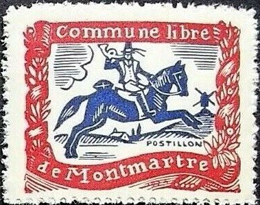 Stamp, Postman on horseback/Postillon, Cinderellas,  , Equestrianism and horse riding, Horses, Postmen