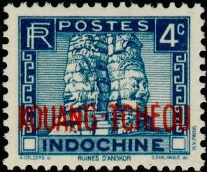 Stamp, Angkor, French Colonies,  