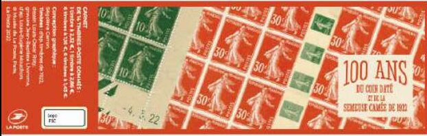 Booklet, Centenary of Semeuse Camée Stamp, France,  , Philatelic Exhibitions, Stamps