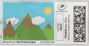 Blue Sky over Mountains. Redesign