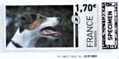 Stamp, Dog, France,  , Animals (Fauna), Dogs, Mammals