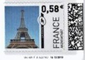 Stamp, Eiffel Tower 1, France,  , Towers