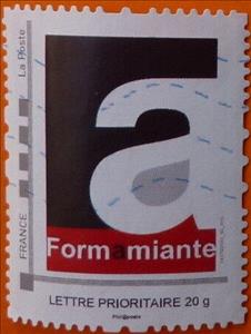 Stamp, Formamiante, France,  , Building Industry, Logos