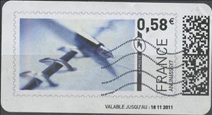 Stamp, Fountain pen and notebook, France,  