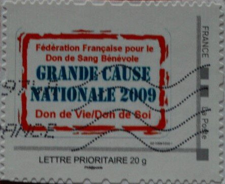Grand Cause Nationale 2009, French Federation Blood Donation