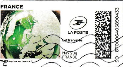 Stamp, Green Planet Earth. Redesign, France,  , Globes, Planets