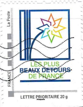 Stamp, Most Beautiful Detours in France, France,  , Tourism