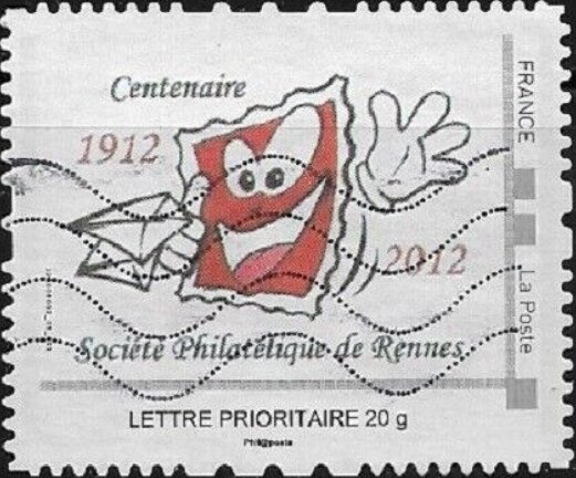 Rennes Stamp Club Centenary 1912 2012