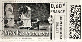 Summer Two Deck Chairs Long Live Holidays. Vive les Vacances