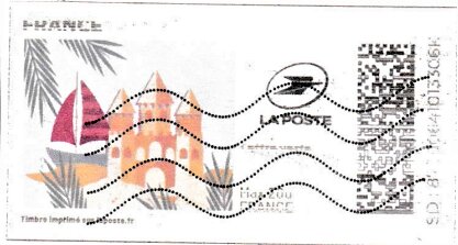 Stamp, Summer. Sand Castle. Redesign, France,  , Beaches, Sailing, Sailing Ships, Summer