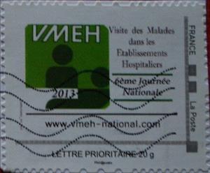 Stamp, VMEH 6th National Hospital Visit Day, France,  , Hospitals