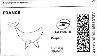 Stamp, Whale. Redesign, France,  , Whales