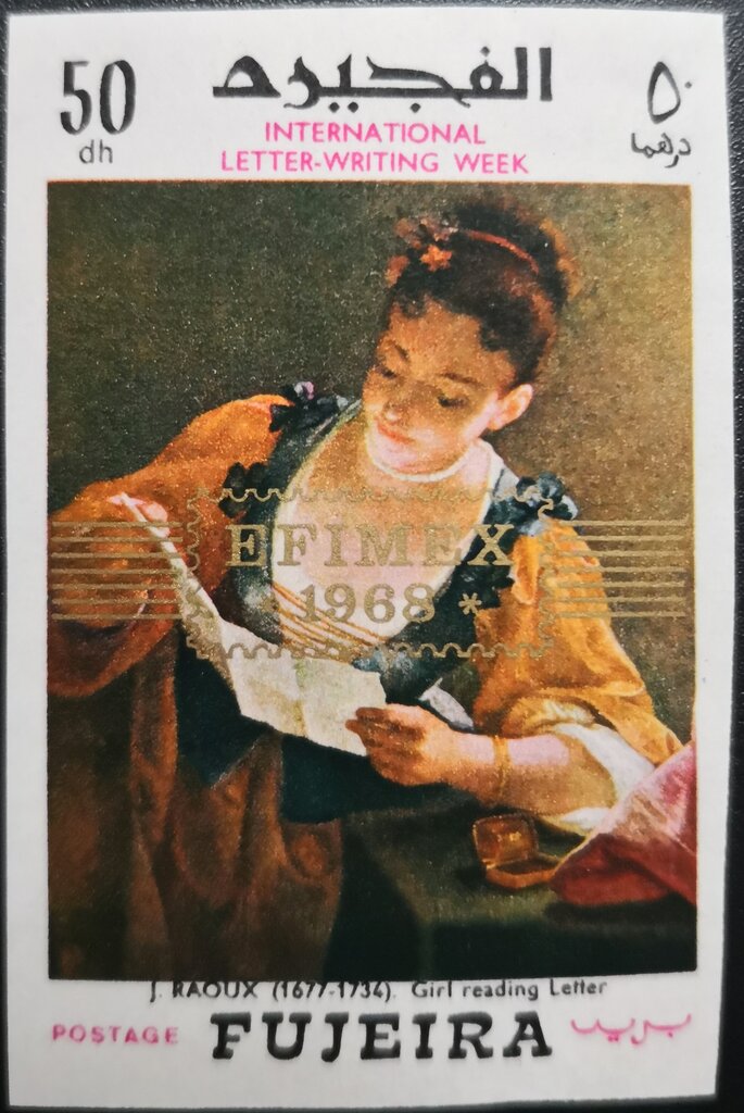 Young girl reading a letter, by Jean Raoux