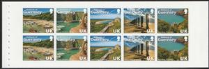 Booklet Pane, Love the Bailiwick, Guernsey,  , Beaches, Buildings, Fortresses / Strongholds, Landscapes, Ports, Ships