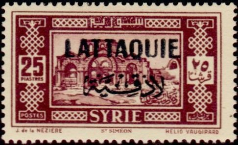 Stamps of Syria overloaded