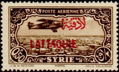 Stamps of Syria overloaded