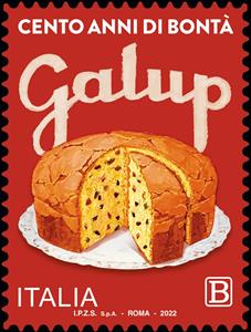 Stamp, Centenary of the foundation of Galup s.r.l., Italy,  , Economy, Food, Gastronomy