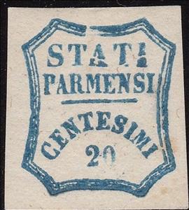 Stamp, Provisional Government, Parma,  