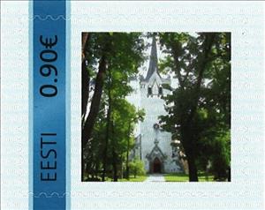 Stamp, Keila Miikaeli kirik, Personalized and Private Mail Stamps,  , Churches - Cathedrals - Basilicas - Chapels