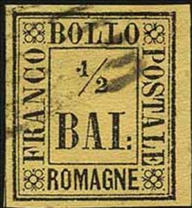 Stamp, Numeral, Romagna,  