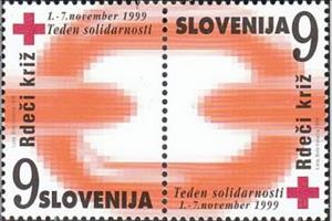 Se-tenant, Red Cross(Week of solidarity), Slovenia,  , Red Cross and Red Crescent