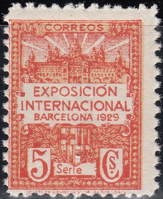 Palau Nacional and coat of arms of Barcelona