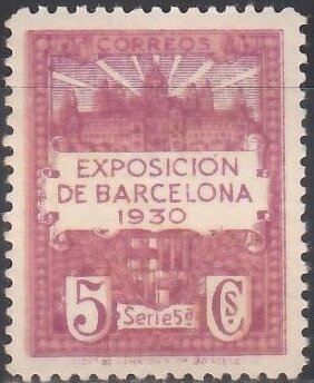 Palau Nacional and coat of arms of Barcelona - Serie 5a.