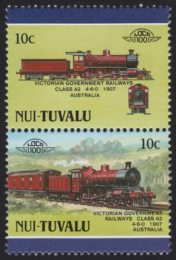 Victorian Government Railways Class A2 4-6-0 1907 Australia